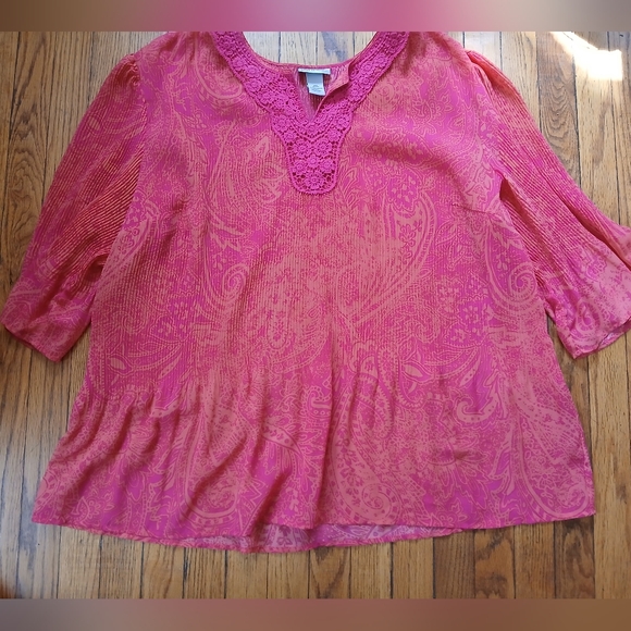 Maggie Barnes For Catherine’s - Women's Pullover Casual Blouse. Size 2X (22/24W) - Picture 1 of 8